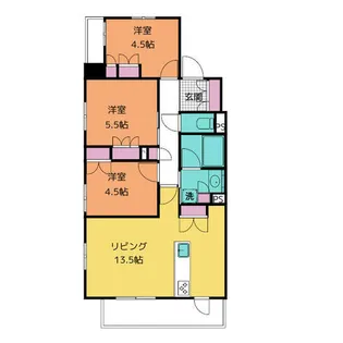 デュオヒルズ今池【701号室】の間取り