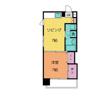 シティライフ栄【7階】の間取り