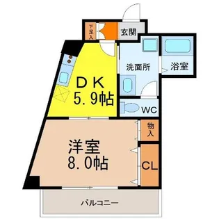 リヴィエールI【2階】の間取り