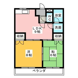 ボンアーデル壱番館【4階】の間取り