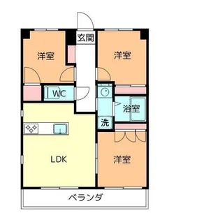 ベルルージュ上社【1階】の間取り