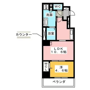 Bel Spazio ISSHA【10階】の間取り
