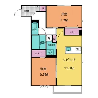 エスペランサⅠ【2階】の間取り