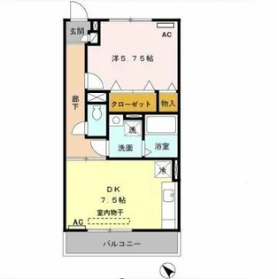 BLANC VILLAGE B【3階】の間取り