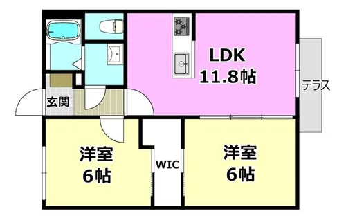 CUORE21(クオーレ21)【105号室】の間取り