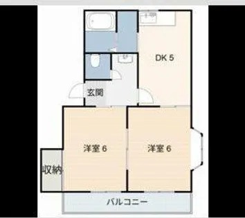 コーポ安祥【1階】の間取り