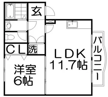 サザンコート【3階】の間取り