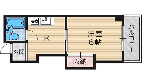 ラインハイム【1階】の間取り