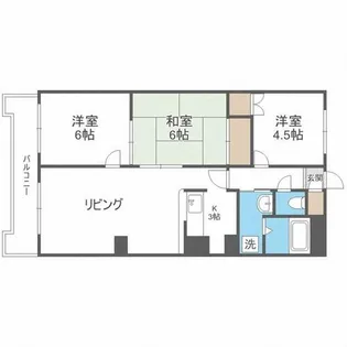 エルハイム【402号室】の間取り