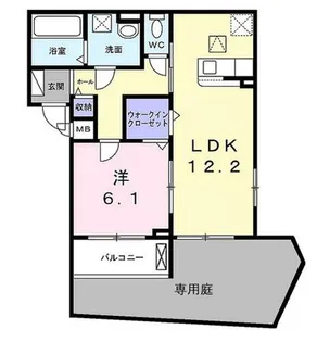 リボーン明誠【1階】の間取り