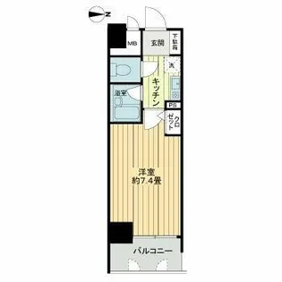 エスリード本町【8階】の間取り