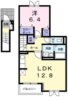 メゾンド シュシュ セントラル【2階】の間取り