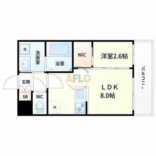 セレニテ新大阪ミラク壱番館【4階】の間取り