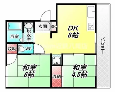 藤井ハイツB棟【2階】の間取り