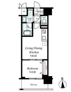 レオンコンフォート本町東Ⅲ【2階】の間取り