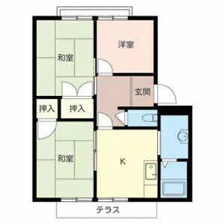 フレグランスS【0102号室】の間取り