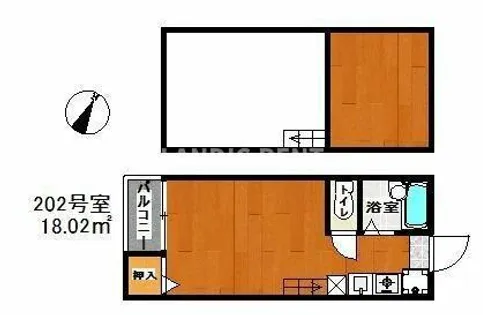 フレグランス博多【2階】の間取り