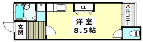 大門ハイツ【201号室】の間取り
