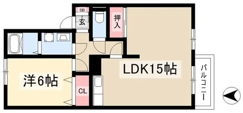 グレイシス【105号室】の間取り
