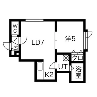 ピュア・ボヌール・ケー【1階】の間取り