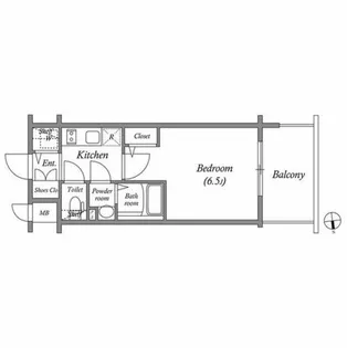 エスリード京橋桜ノ宮公園【7階】の間取り