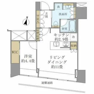 BrilliaTower堂島【9階】の間取り