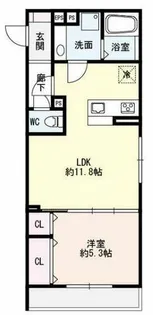 メゾン・ド・クルー【1階】の間取り