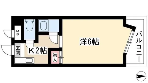 ブルネンハイム【2階】の間取り