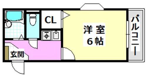 グラシュジュール【2階】の間取り