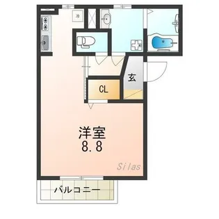 大阪府摂津市正雀本町1丁目【アパート】の間取り