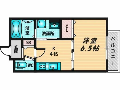 ロータス長瀬【3階】の間取り
