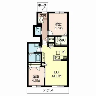 シャーメゾン ルリール【0101号室】の間取り