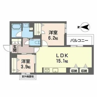 ザ メゾン オー【0301号室】の間取り