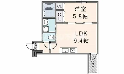 フジパレス瓜生堂Ⅴ番館【102号室】の間取り