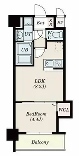 Alivis北梅田【7階】の間取り