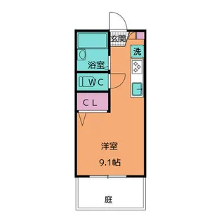 1Rの間取り画像