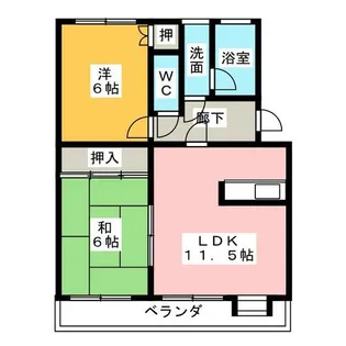 メゾンT&T【1階】の間取り