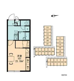 1Kの間取り画像