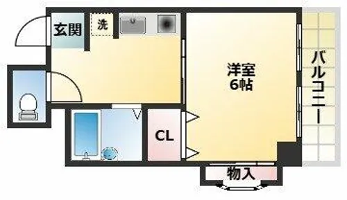 カーザセッテ【4階】の間取り