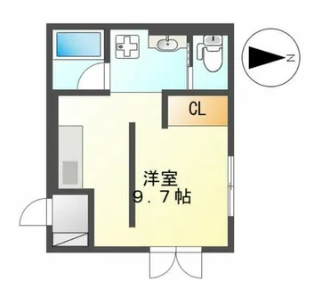 CASAALBERO【4A号室】の間取り