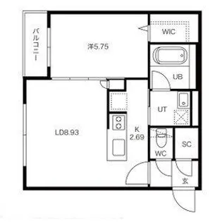 ヴィアラ山の手77【3階】の間取り