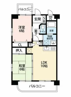 エクセル【6階】の間取り