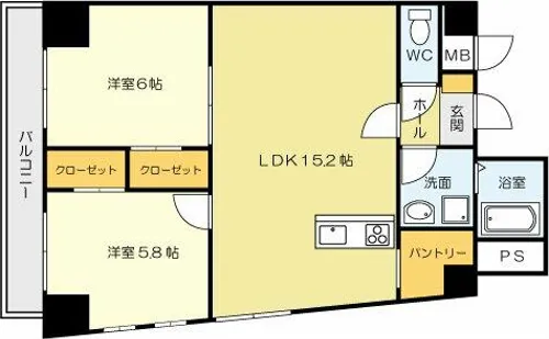 エスペランサ吉野町【3階】の間取り