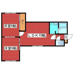 トーシンハイツ月寒【401号室】の間取り
