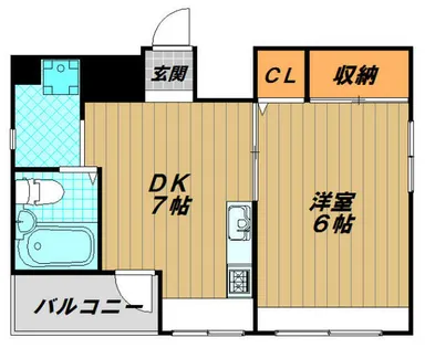 グリーンヒル新長田【4階】の間取り