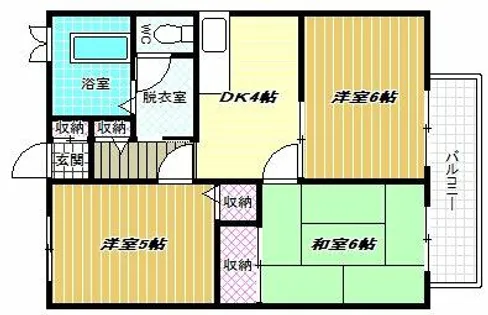 ファーストプレイス松原【1階】の間取り