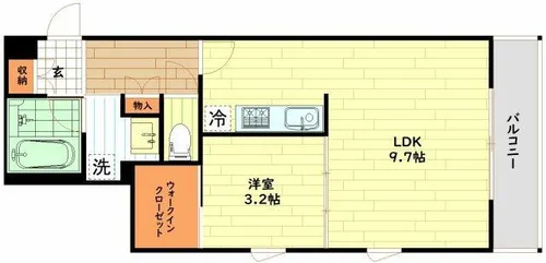 シーズンフラッツ梅田EAST【4階】の間取り