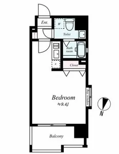 ローズモントフレア舞鶴【2階】の間取り