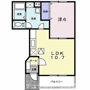 フルール【1階】の間取り