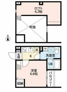大阪府東大阪市西岩田4丁目【アパート】の間取り